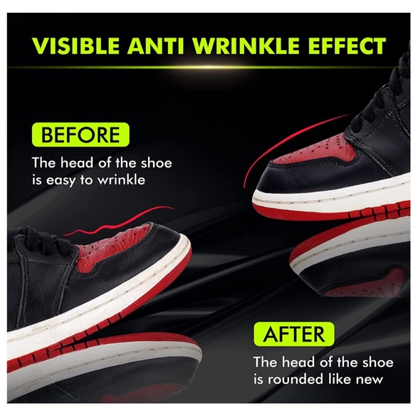 NEW 4 Pairs Shoe Crease Protectors for Most Sneakers Men's Size 7.5 -12 - Picture 2 of 7